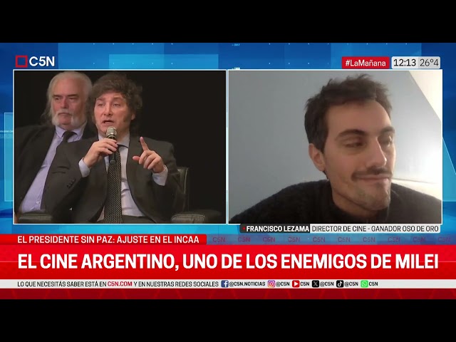 EL CINE ARGENTINO, uno de los ENEMIGOS de MILEI: HABLA FRANSISCO LEZAMA, GANADOR de una OSO de ORO