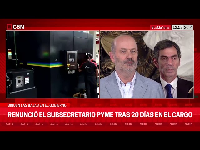 MÁS BAJAS: RENUNCIÓ el SUBSECRETARIO PYME tras SOLO 20 DÍAS en el CARGO