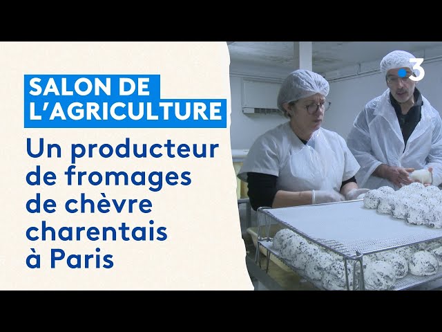 Un producteur de fromages de chèvre charentais au salon de l'agriculture