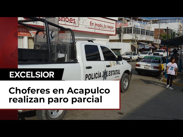 Acapulco padece por escasez de transporte público