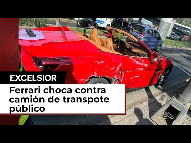 ¿Quién cubre el daño del choque protagonizado entre un Ferrari y un camión?