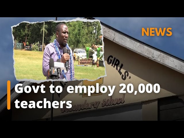 Govt to employ 20,000 teachers to address shortage