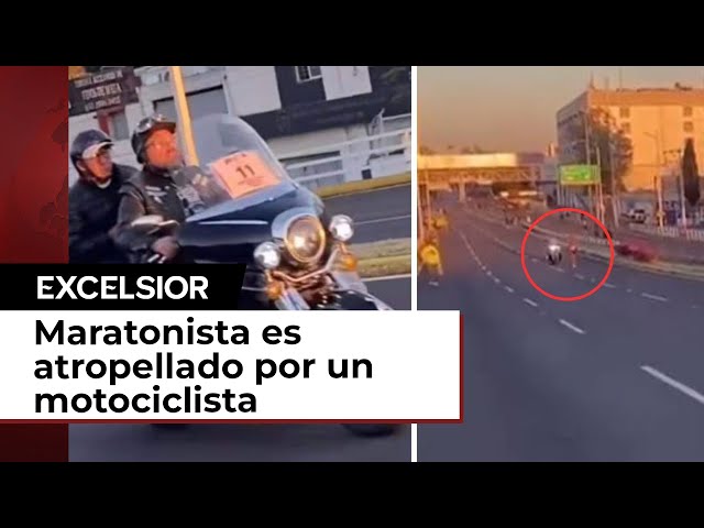 Corredor es atropellado por motociclista en el Medio Maratón de Guadalajara