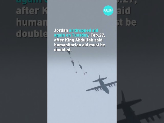 Aid dropped by air over Gaza