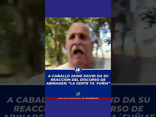 Jaime David “Y la gente ta´fuñia con lo precio de la comida”