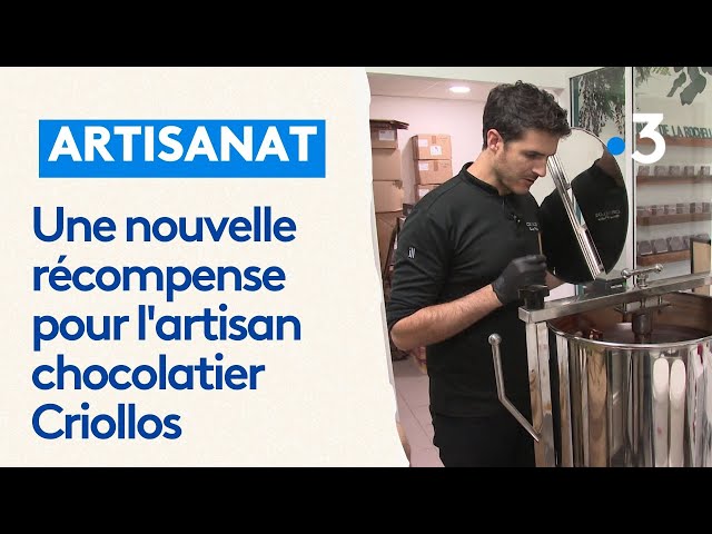 Une nouvelle récompense pour l'artisan chocolatier Criollos Thomas Pontacq basé à La Rochelle