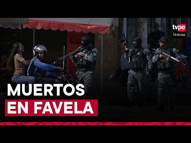 ⁣Al menos siete muertos en operativo policial en favelas de Rio de Janeiro