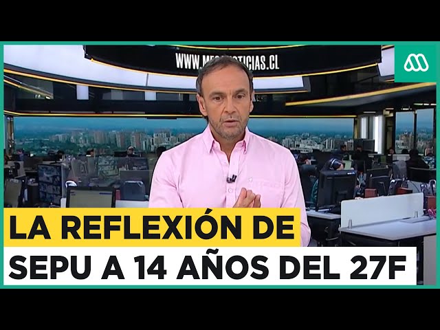 "Un recuerdo de esas personas que no están": La reflexión de Sepu a 14 años del terremoto 