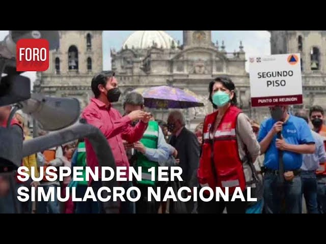 Posponen Primer Simulacro Nacional 2024 - Noticias MX