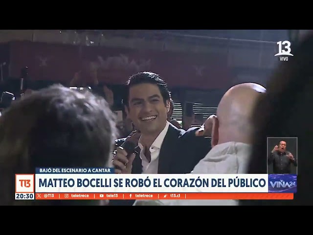 Matteo Bocelli se robó el corazón del público de Viña 2024