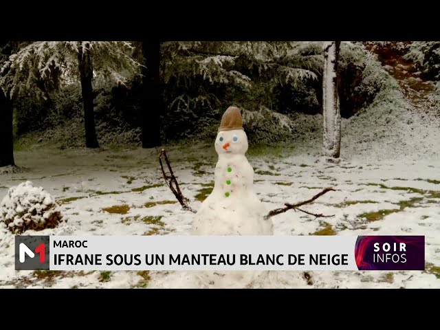 Ifrane sous un manteau blanc de neige