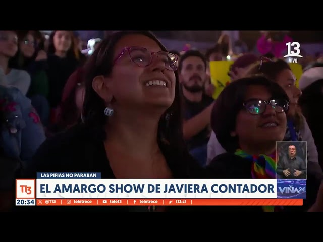 El amargo show de Javiera Contador en Viña 2024