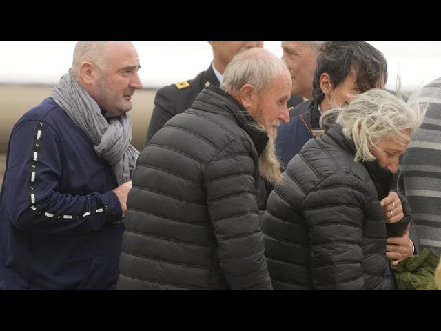 Italian family back in Rome following two years of captivity in Mali