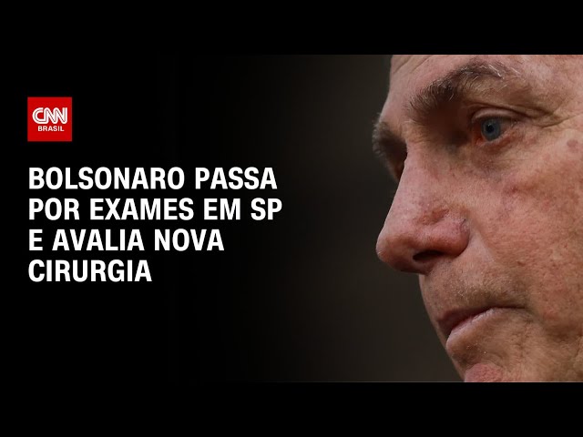 Bolsonaro passa por exames em SP e avalia nova cirurgia | CNN PRIME TIME