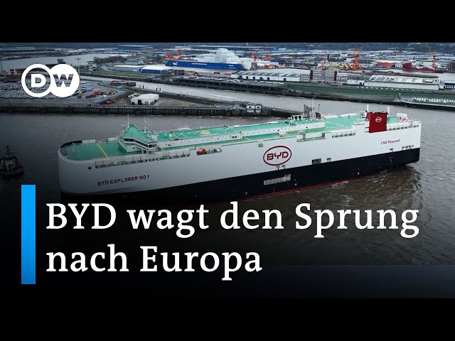 ⁣Megafrachter bringt 3000 E-Autos nach Bremerhaven | DW Nachrichten