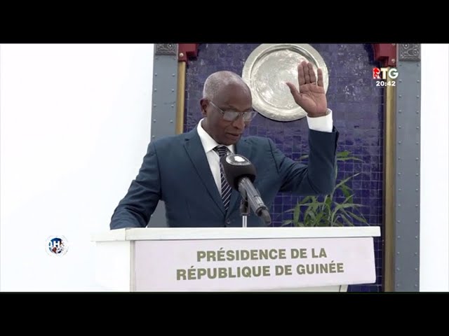 www.guineesud.com : Guinée, prestation de serment du nouveau PM chef du Gouvernement Amadou Oury BAH