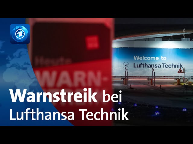 ⁣Warnstreiks bei Lufthansa Technik