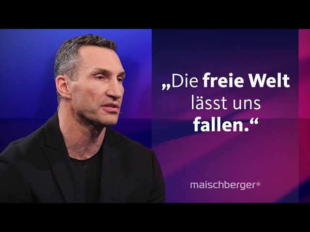 ⁣„Wir brauchen keine deutschen Soldaten“ – Wladimir Klitschko im Gespräch | maischberger