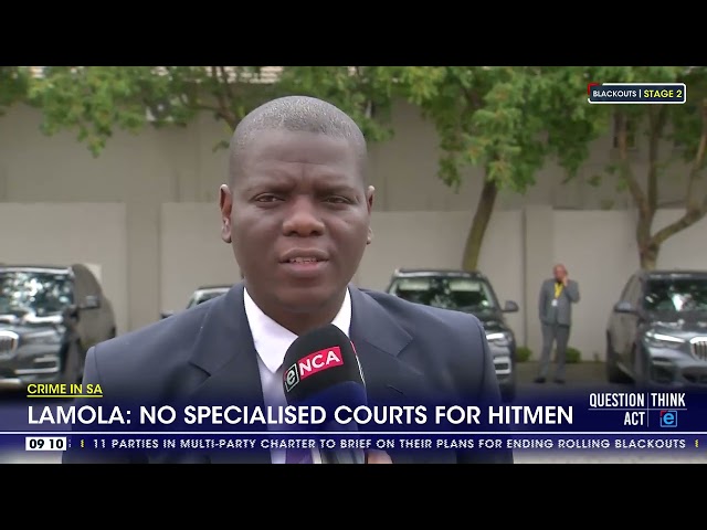 WATCH | No specialised courts for hitmen - Lamola