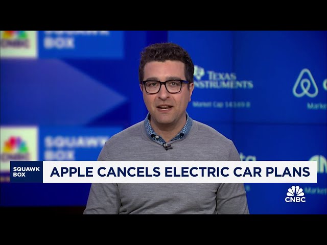 Apple cancels plans to build an electric car