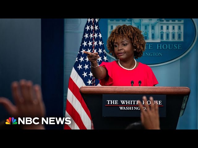 LIVE: White House holds press briefing | NBC News