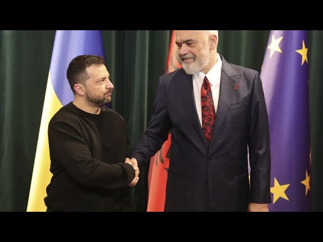 Zelenski aterriza en Albania en busca del apoyo de los Balcanes