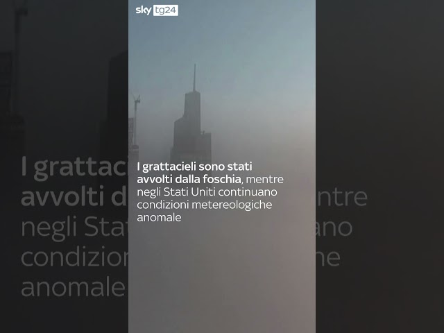 Il timelapse della nebbia che ricopre lo skyline di New York