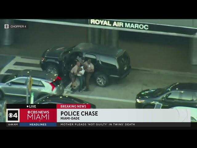 Police chase of South Florida streets ended at Miami International Airport