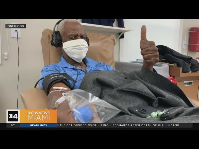 South Florida man has saved countless lives by frequently donating blood and platelets