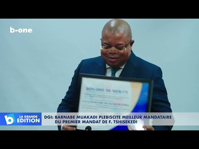 DGI : Barnabe MUAKADI plébiscité meilleur mandataire du premier mandat de Félix TSHISEKEDI