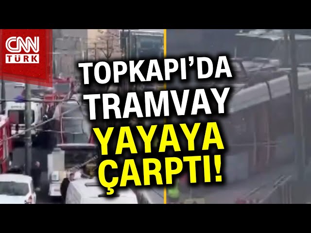 Topkapı'da Feci Tramvay Kazası! 1 Kişi Tramvayın Altında Kaldı... #Haber