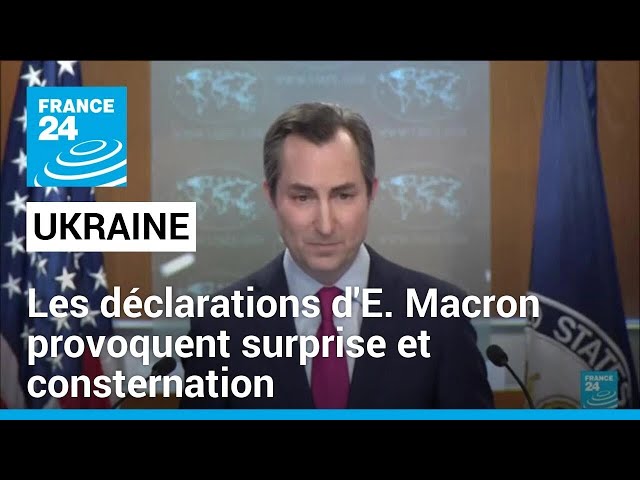 Troupes occidentales en Ukraine : les déclarations d'E. Macron provoquent surprise et consterna