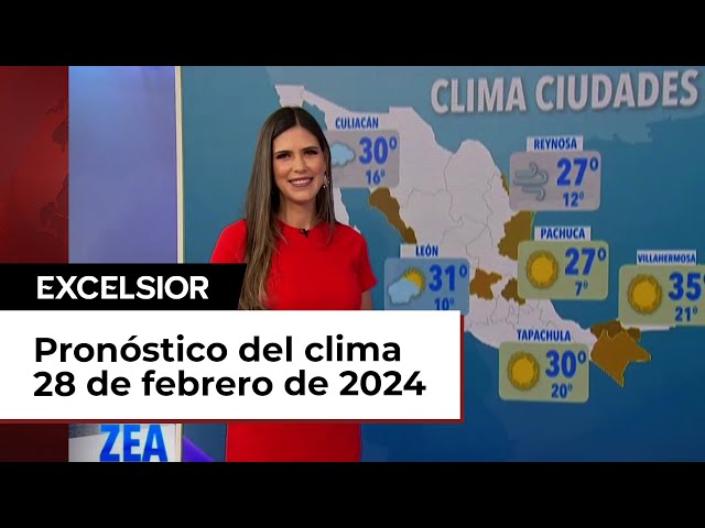 Clima para hoy 28 de febrero de 2024