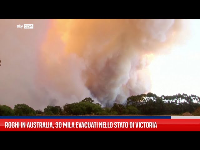 Roghi in Australia, 30mila evacuati nello stato di Victoria