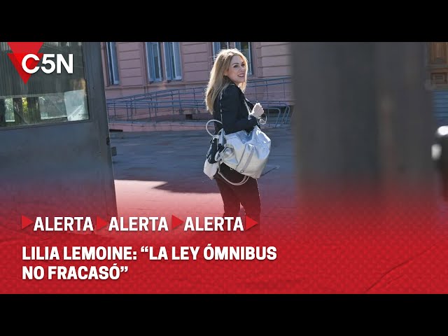 LILIA LEMOINE habla tras la REUNIÓN con MILEI: "NO FRACASÓ la LEY ÓMNIBUS"