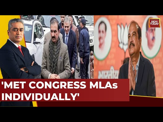 Rajdeep Sardesai LIVE: Himachal Political Crisis Continues | BJP Vs Congress | India Today LIVE News