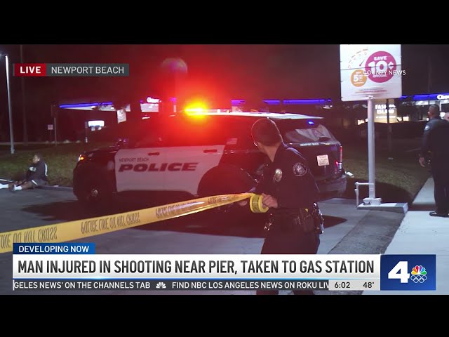 Man in Tesla shot near Newport Beach Pier