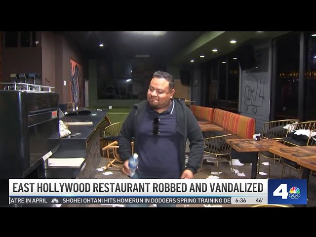 Thieves vandalize East Hollywood restaurant