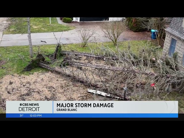 Possible tornado in Grand Blanc causes gas leak, downed power lines and outages