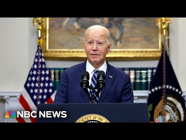 Watch: Biden delivers remarks on actions to reduce crime | NBC News