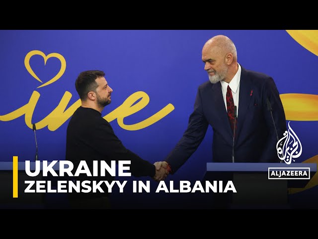 Ukrainian President Volodymyr Zelenskyy in Albania to attend Ukraine-Southeast Europe summit