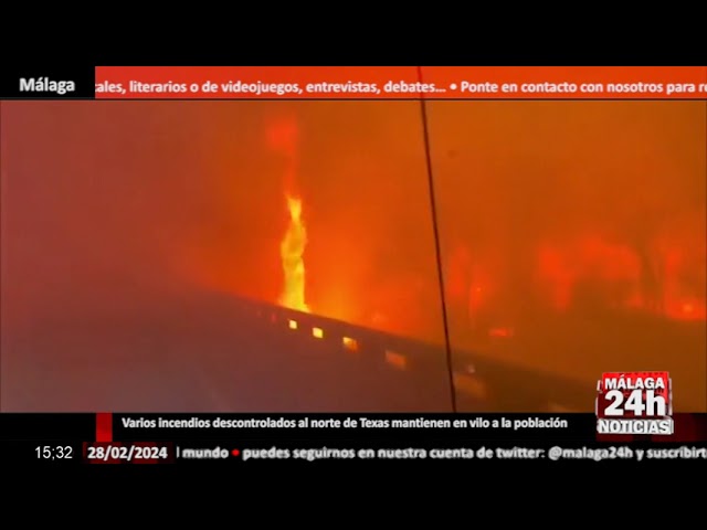 Noticia - Varios incendios descontrolados al norte de Texas mantienen en vilo a la población