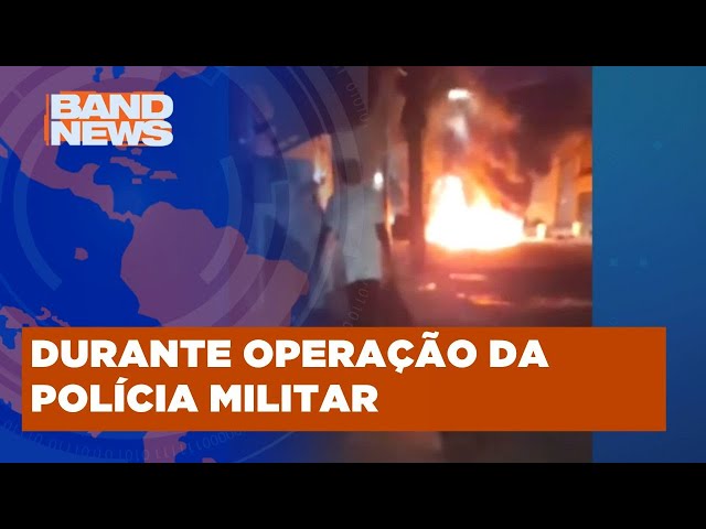 Criminosos fazem barricada com ônibus e caminhão no RJ | BandNewsTv