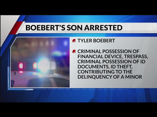 Rep. Lauren Boebert responds after son arrested on multiple charges