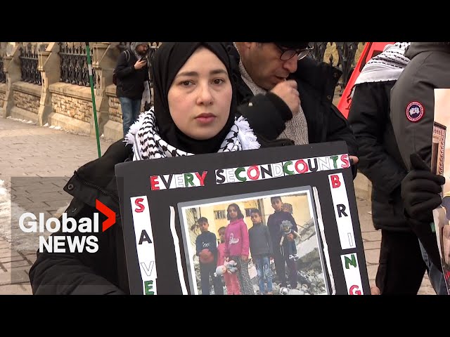 ⁣Gaza crisis: Palestinian-Canadians frustrated with visa program