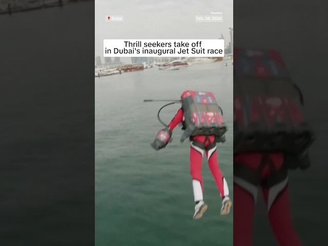 Thrill seekers take off in Dubai inaugural Jet Suit race