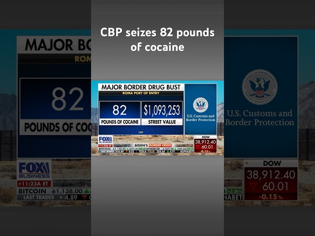 Border patrol makes major cocaine bust on Texas border #shorts