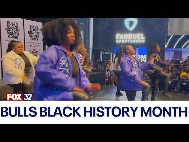 HBCU sororities, fraternities celebrate Black History Month at Bulls' game