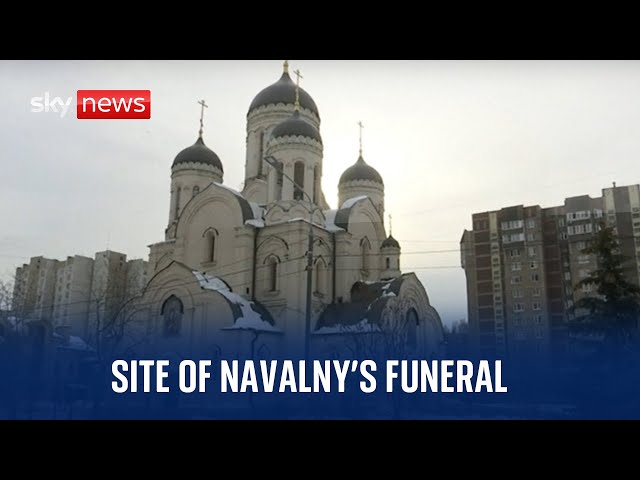 Watch live: The church where Alexei Navalny's funeral will take place