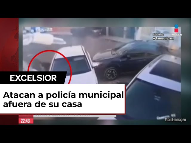 Atacan a disparos a policía municipal de Tijuana